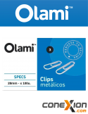 Clips Olami Metalico Nro   3 De 28 Mm (mt205)