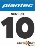 Pincel Plantec Cerda Blanca Plano Mango Largo Nro  10 (18760)