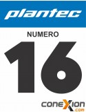 Pincel Plantec Cerda Blanca Plano Mango Largo Nro  16 (18766)