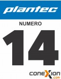 Pincel Plantec Cerda Blanca Soft Biselado Nro 14 (18694)