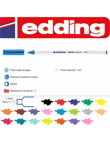 ROTULADOR EDDING 1200 AZUL CLARO 010