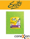 Cuaderno Escolar Exito E3 Forrado Araña T/dura X 48 Hojas Rayadas Verde Claro